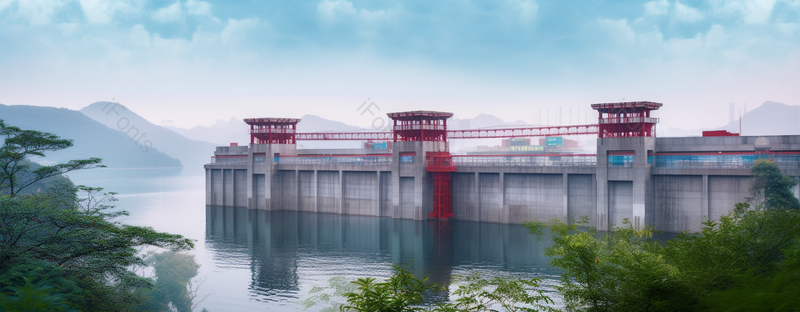 人造建筑水上大坝风景区,高清,摄影图,摄影图片,图片大全,摄影图免费下载
